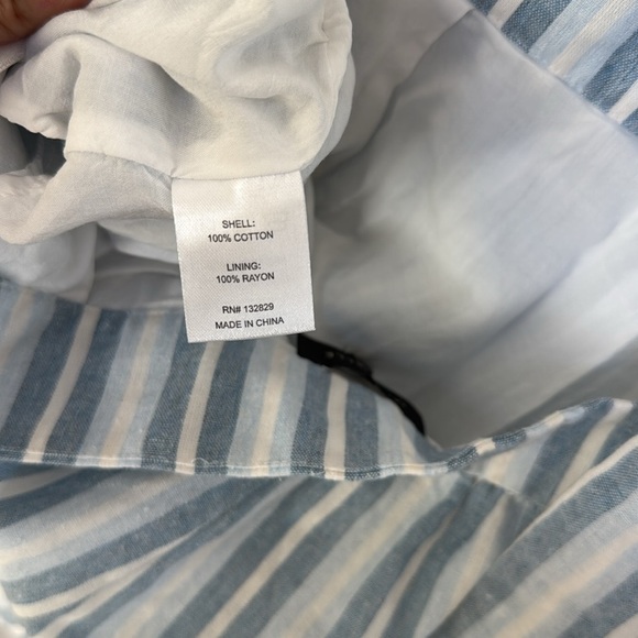 MAJORELLE Callie Romper in Blue Chambray Seersucker Revolve Women’s Medium - Picture 12 of 16